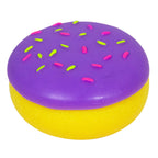 NeeDoh Jelly Donuts - Yellow Dohnut with Purple Frosting with Sprinkles